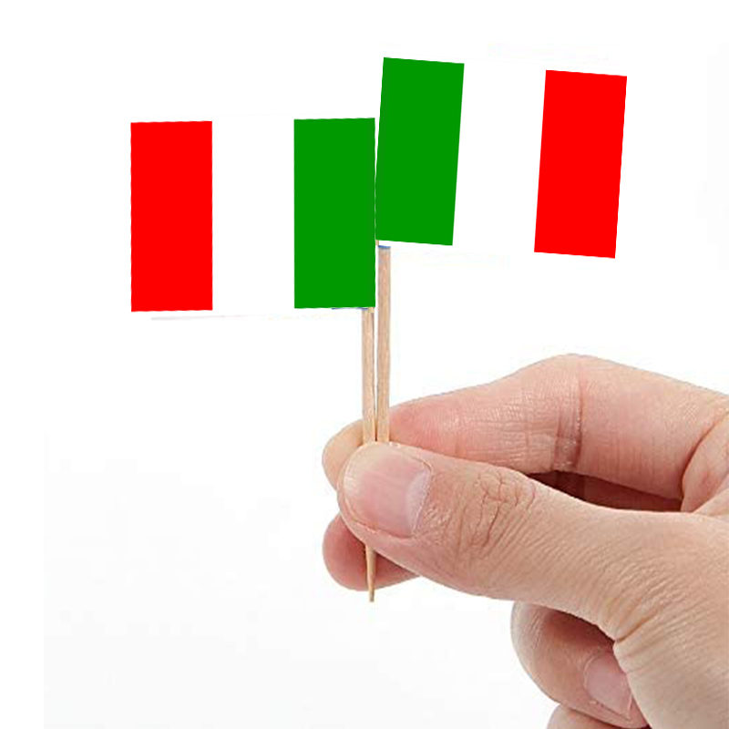Irish Flag Decorative Picks | Eco-Friendly Party & Food Sticks