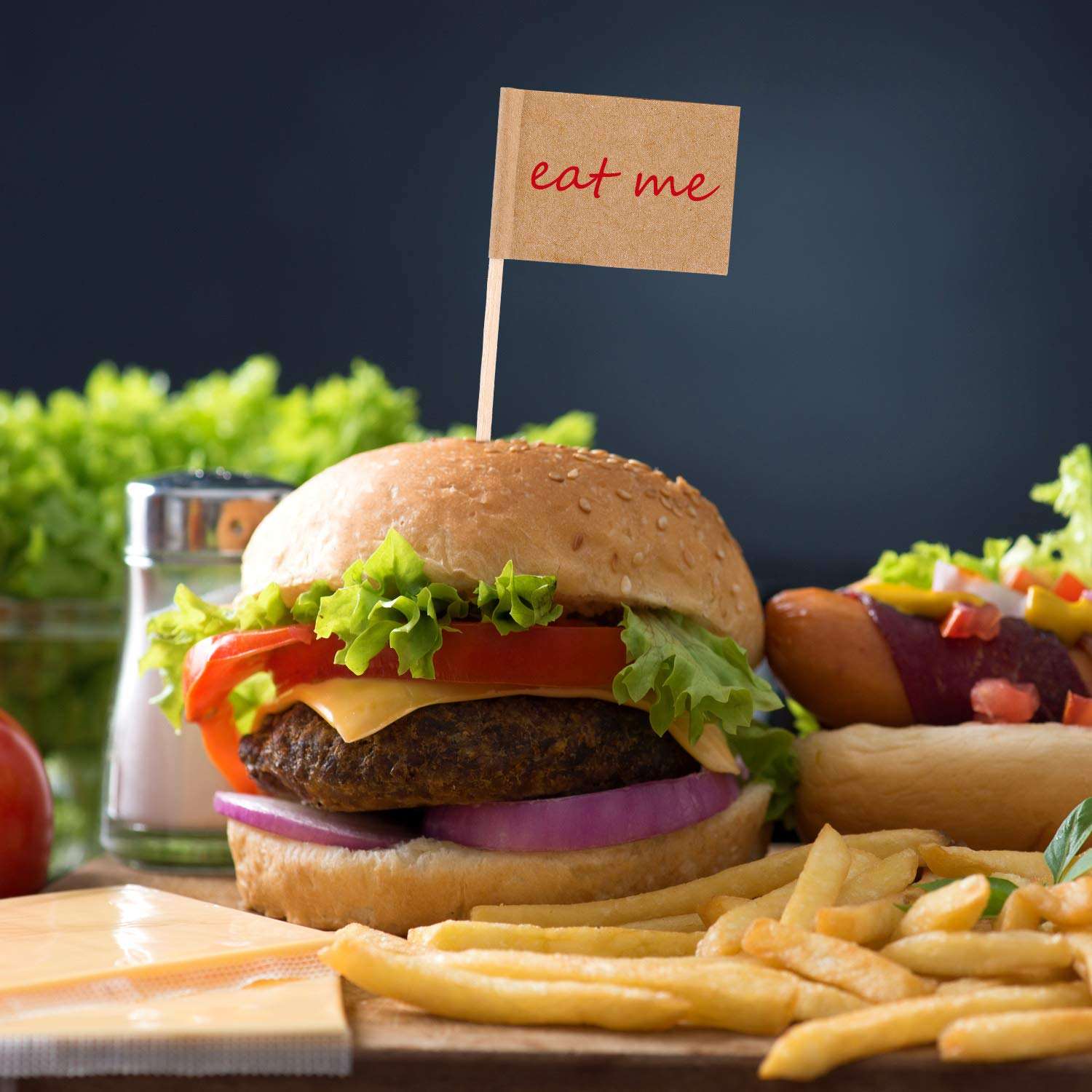 Structural Stability of Toothpick Flags in Long-Distance Burger Delivery