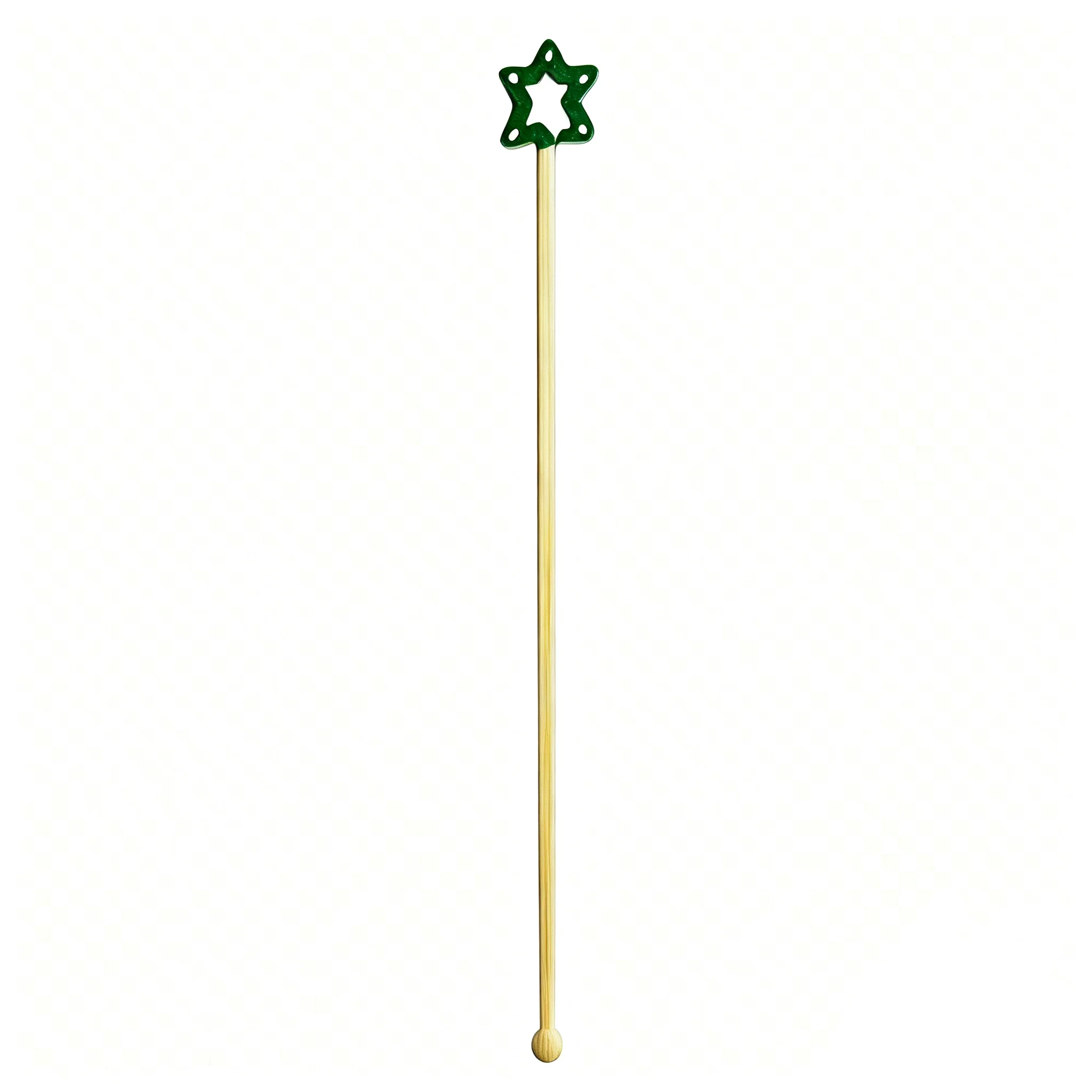 Bamboo Cocktail Stirrers Star Cutout Drink Stir Sticks