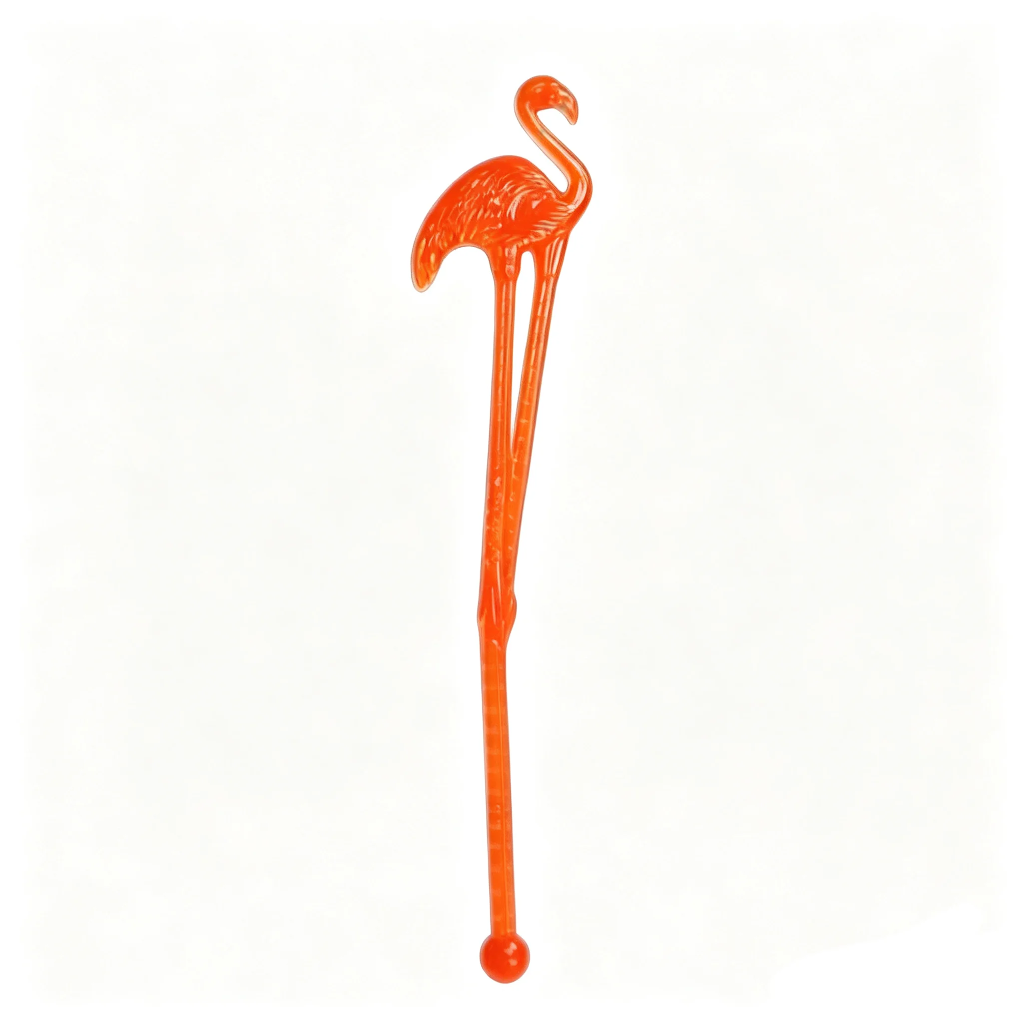 Flamingo Shaped Plastic Drink Stirrer Novelty Cocktail Stir Sticks