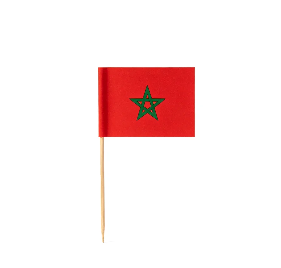 Moroccan-Flag-Decoratiive-Picks| Cheerful Party Food Sticks