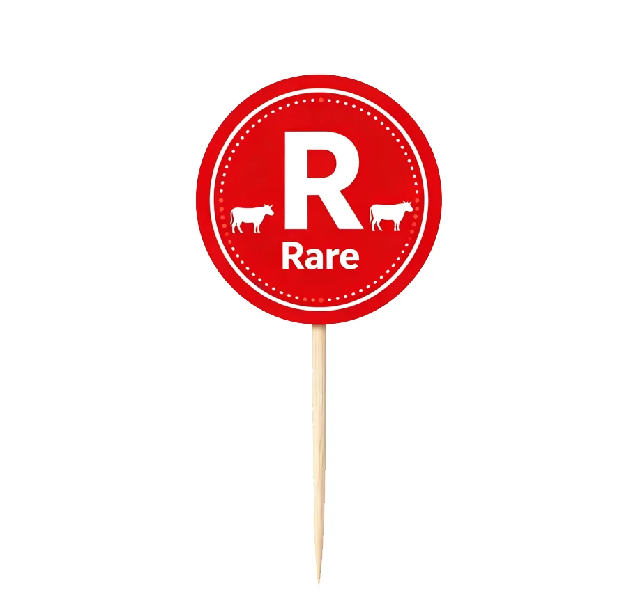 Steak Picks Custom logo Cheerful Party Eco Friendly