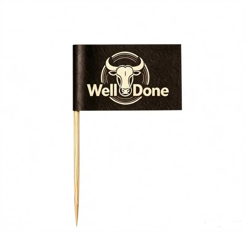 Steak Picks Custom Printed Branded Eco Friendly